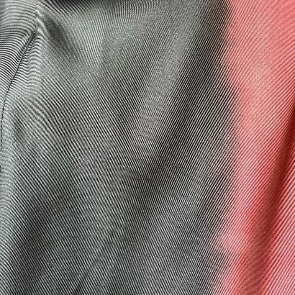 Satin Halter Feather Hem Mini Dress - Black & Rose Pink - Picture 11 of 11